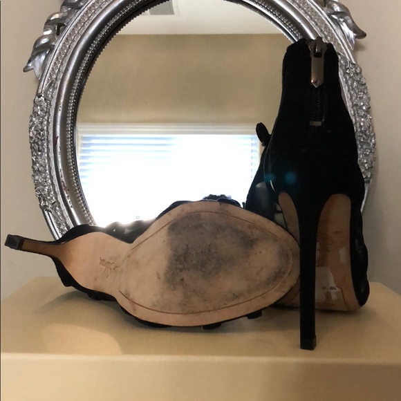 Black mesh Open toe heels - Picture 5 of 5